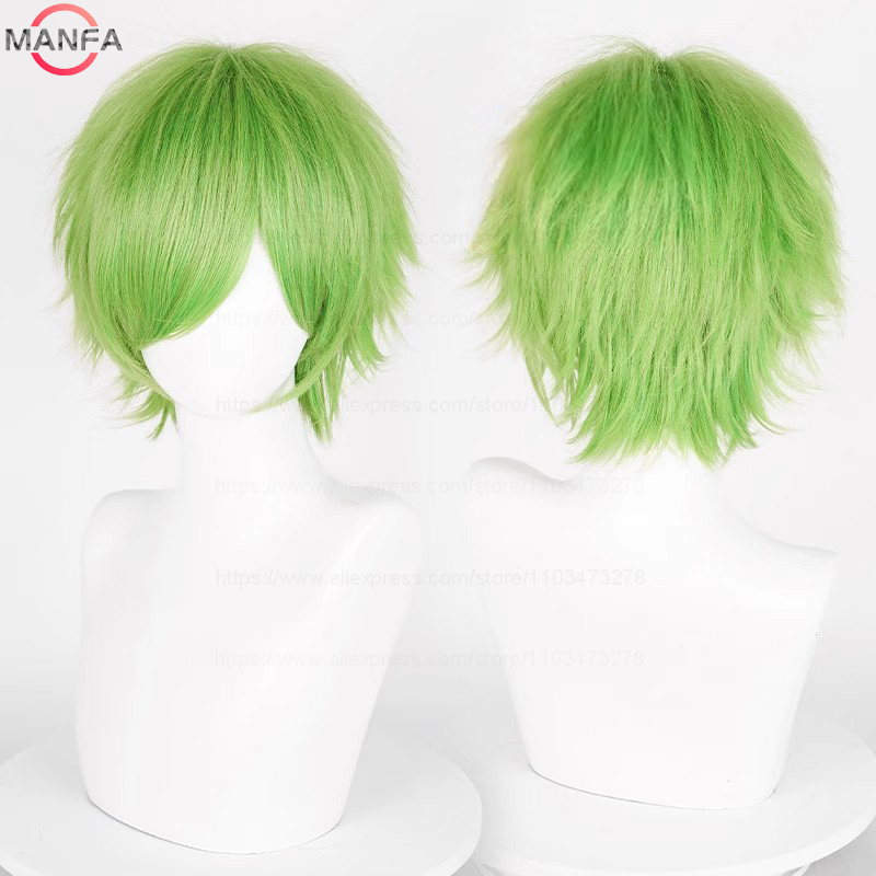 Anime 30cm Short Straight Cosp - Synthetic Braided Wigs For Black Women 评论和价格