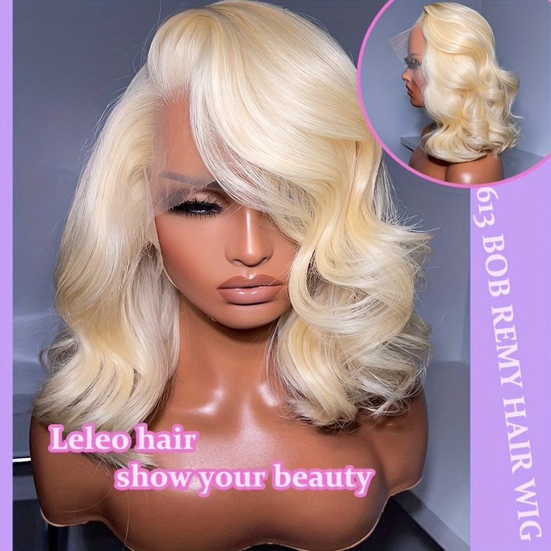 613 Lace Front Wig Human Hair  - 613 Blonde Body Wave Lace Front Wig 评论和价格