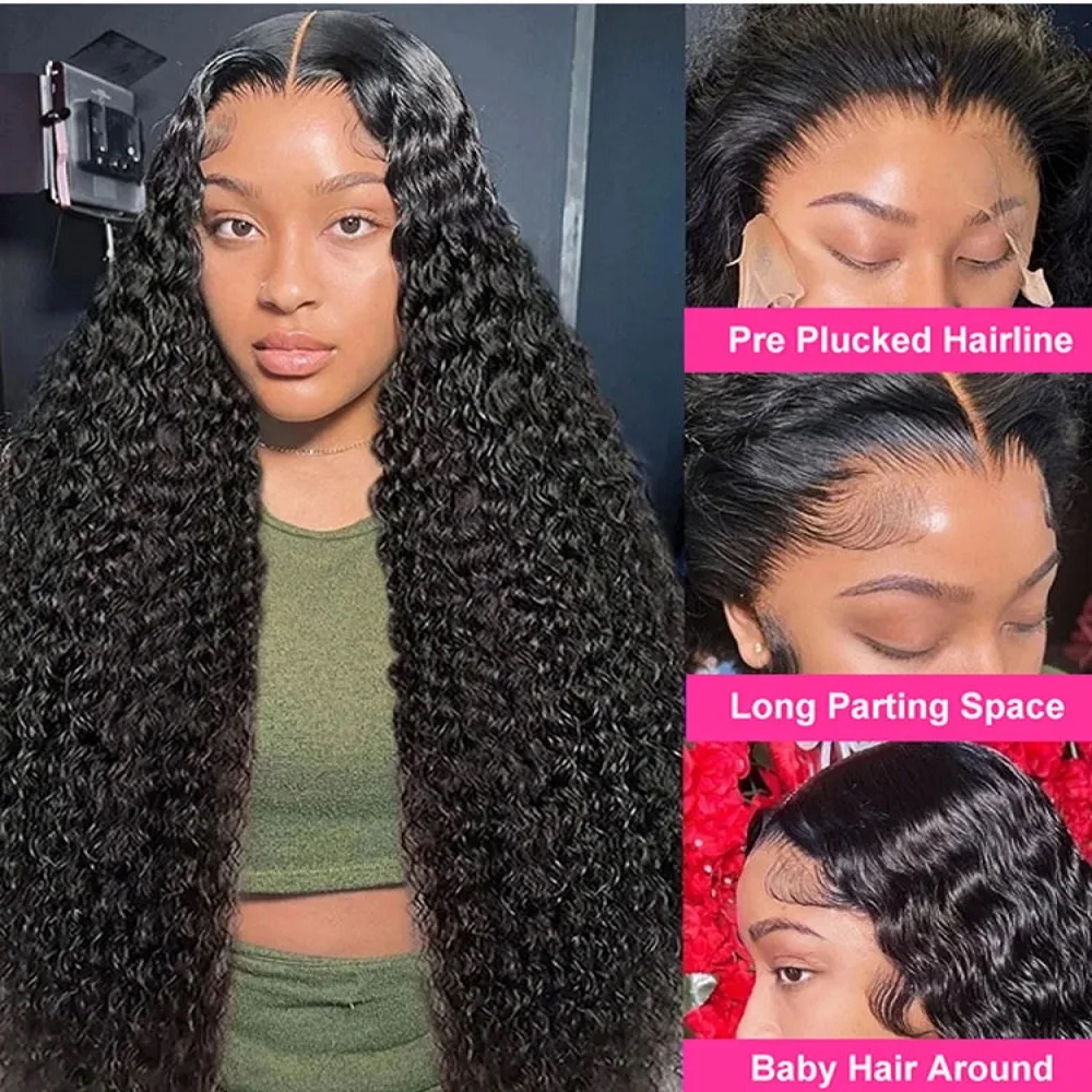 200 Density Natural Colored De - Human Hair Wigs 评论和价格