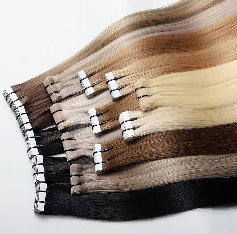 Tape Ins Human Hair Extensions - Invisible Tape In Extensions Real Hair 评论和价格