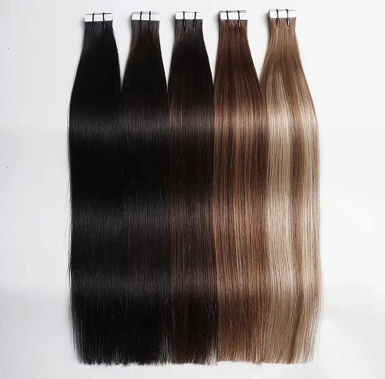 Tape Ins Human Hair Extensions - Invisible Tape In Extensions Real Hair 评论和价格