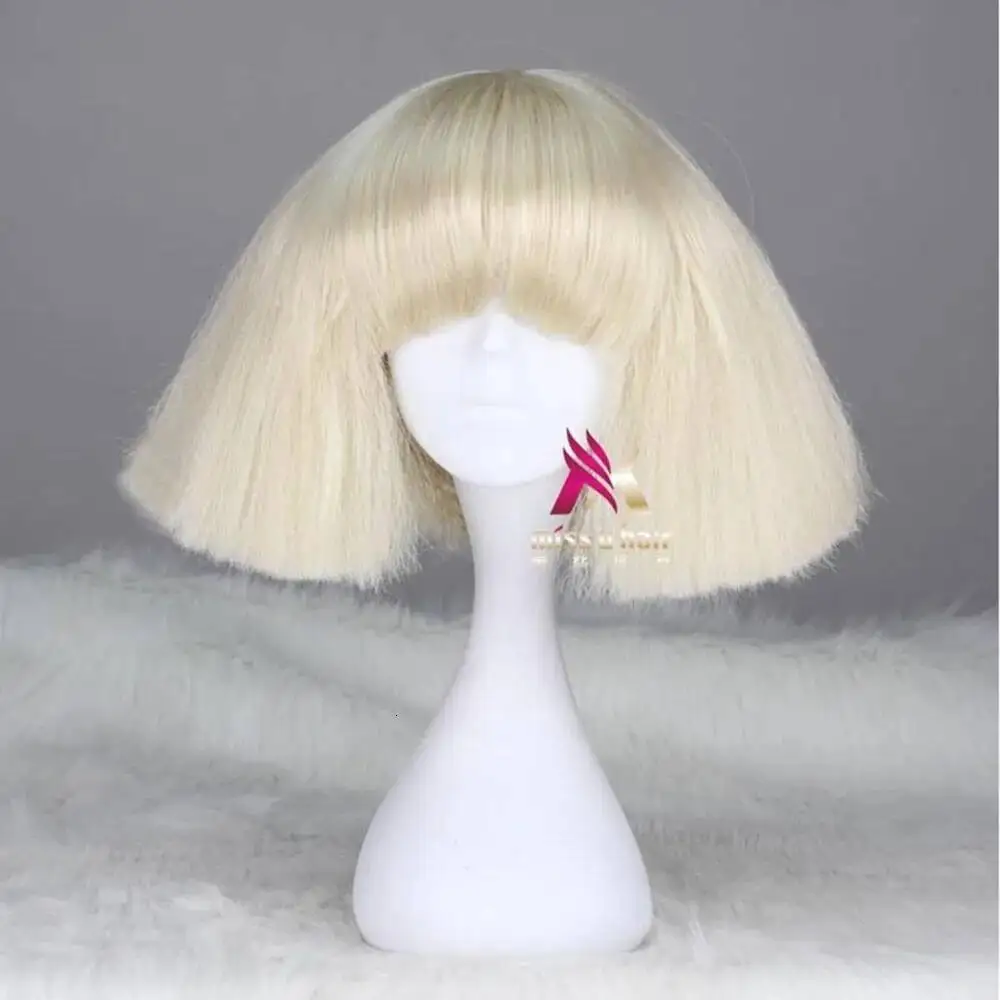 Black Lady Gaga Wig Blonde Whi - Synthetic Wigs 评论和价格